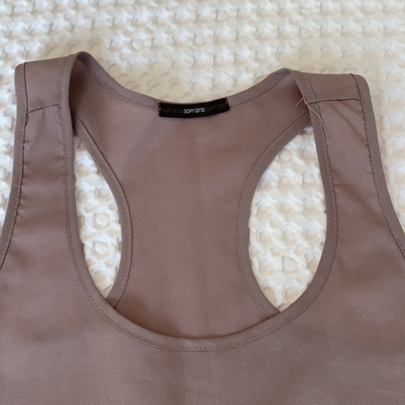 Tan Racerback Blouse - Picture 3 of 3